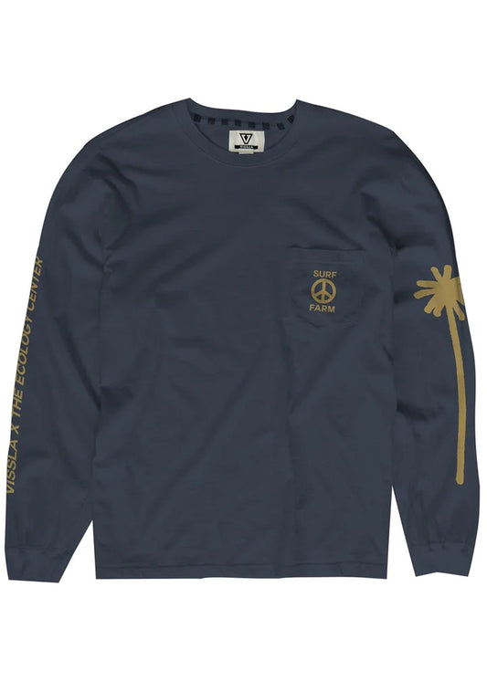 ECOLOGY CENTER SURF FARM LS POCKET TEE